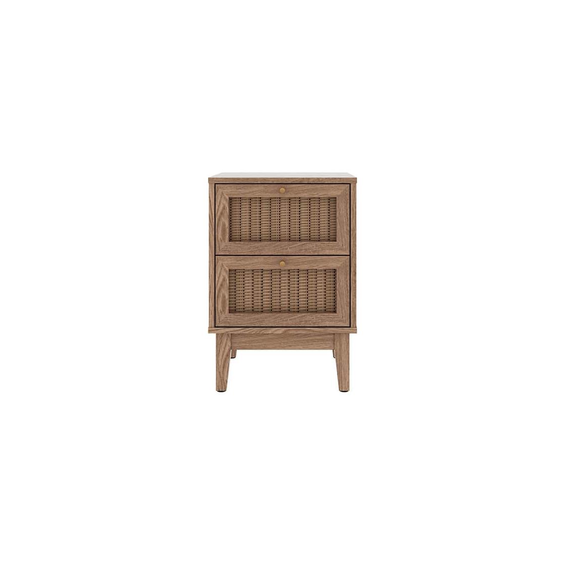 Bordeaux Oak Bedside Cabinet - Wood Velvet
