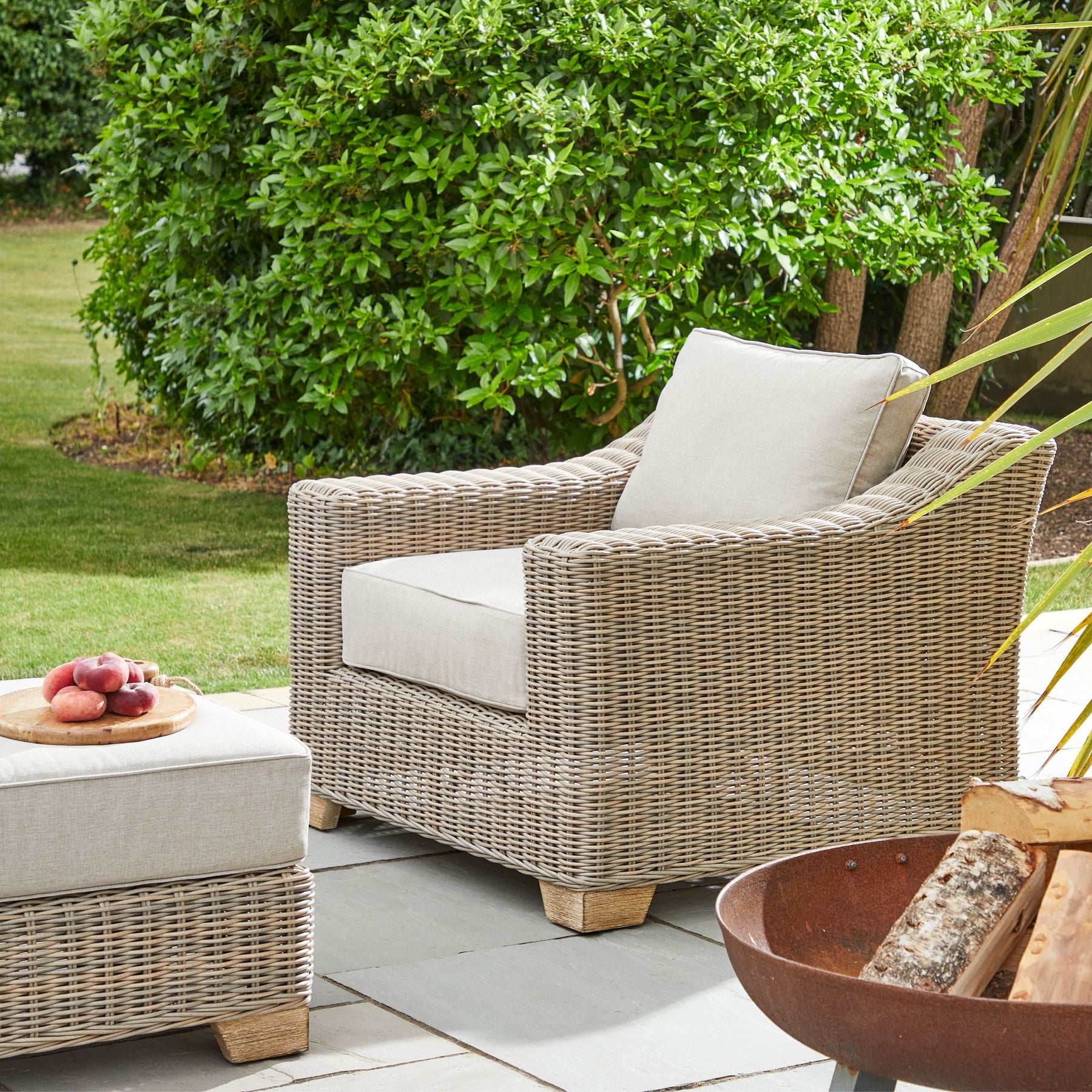 Capri Collection Outdoor Armchair (in soon) - Wood Velvet