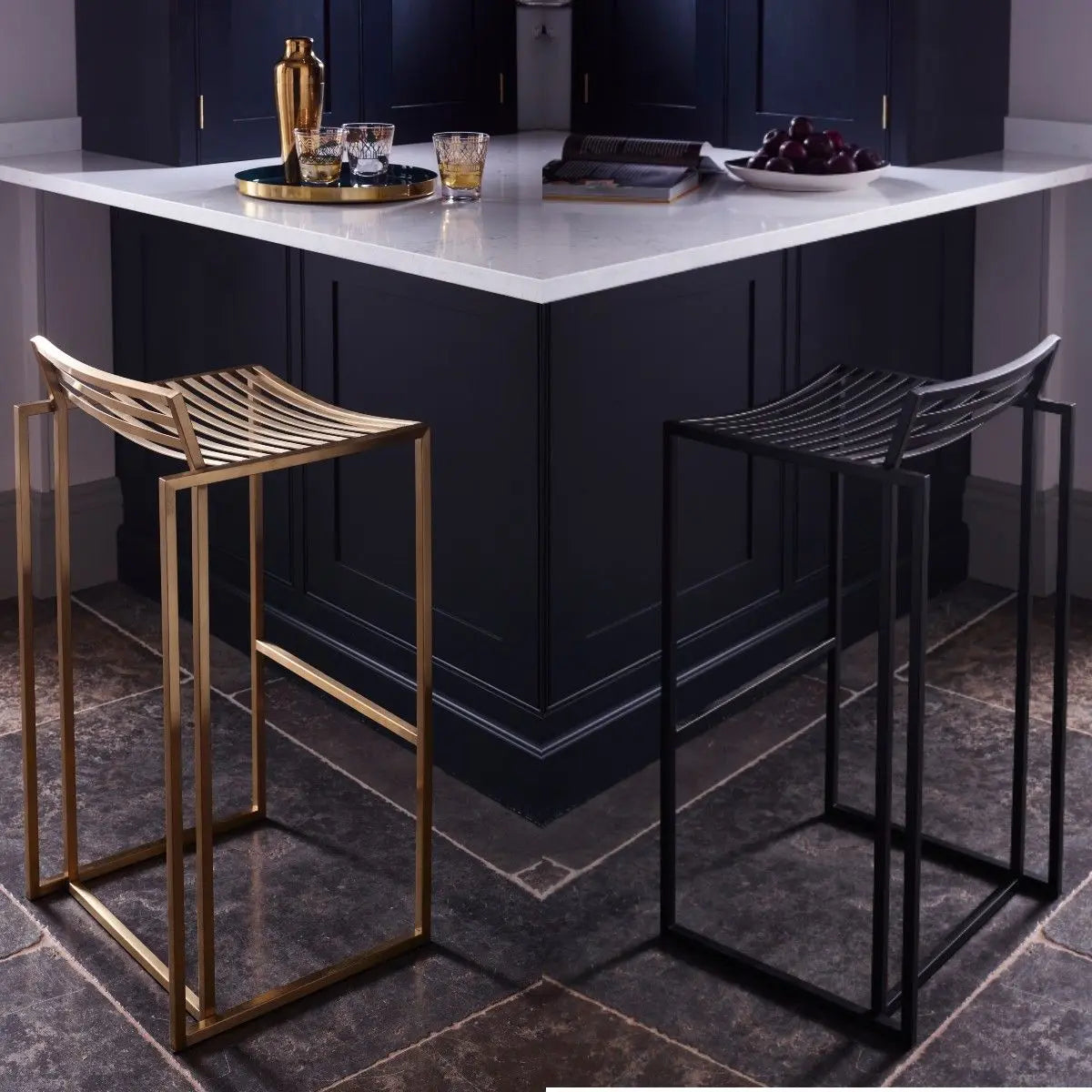 Federico Bar Stool By Gillmore - Wood Velvet