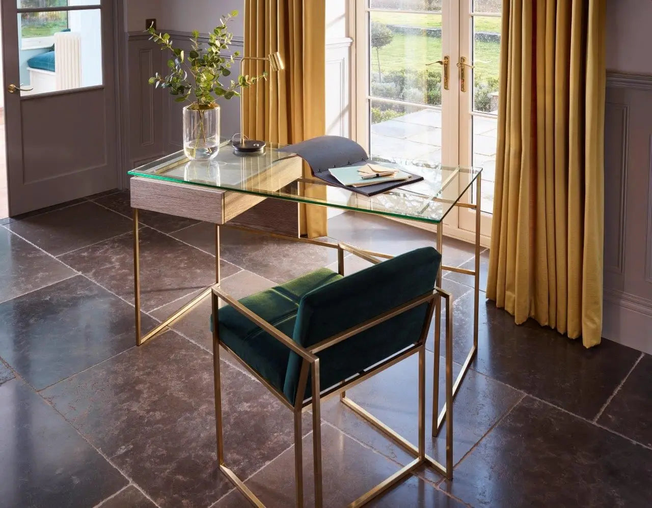 Federico Office Desk By Gillmore - Wood Velvet