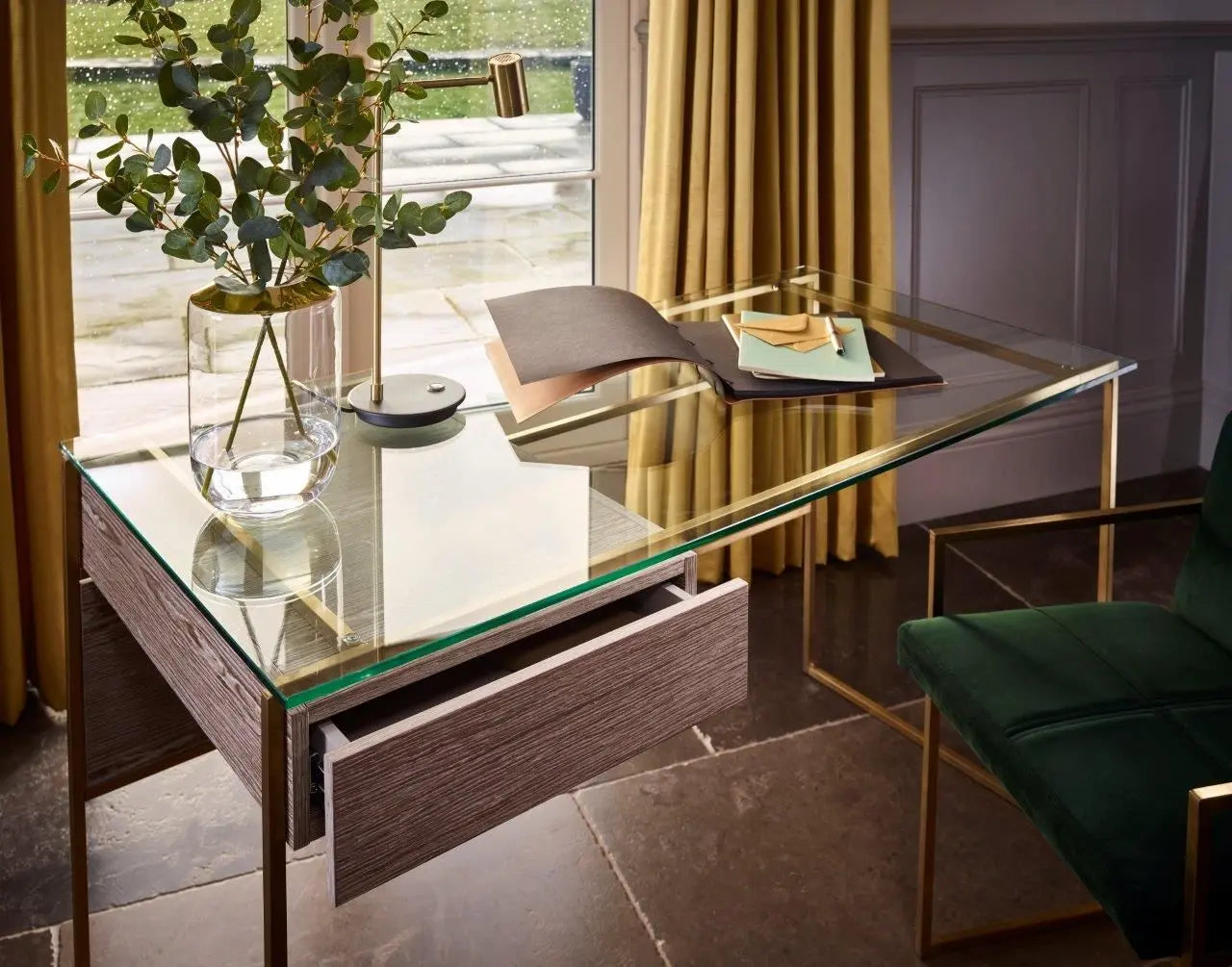 Federico Office Desk By Gillmore - Wood Velvet