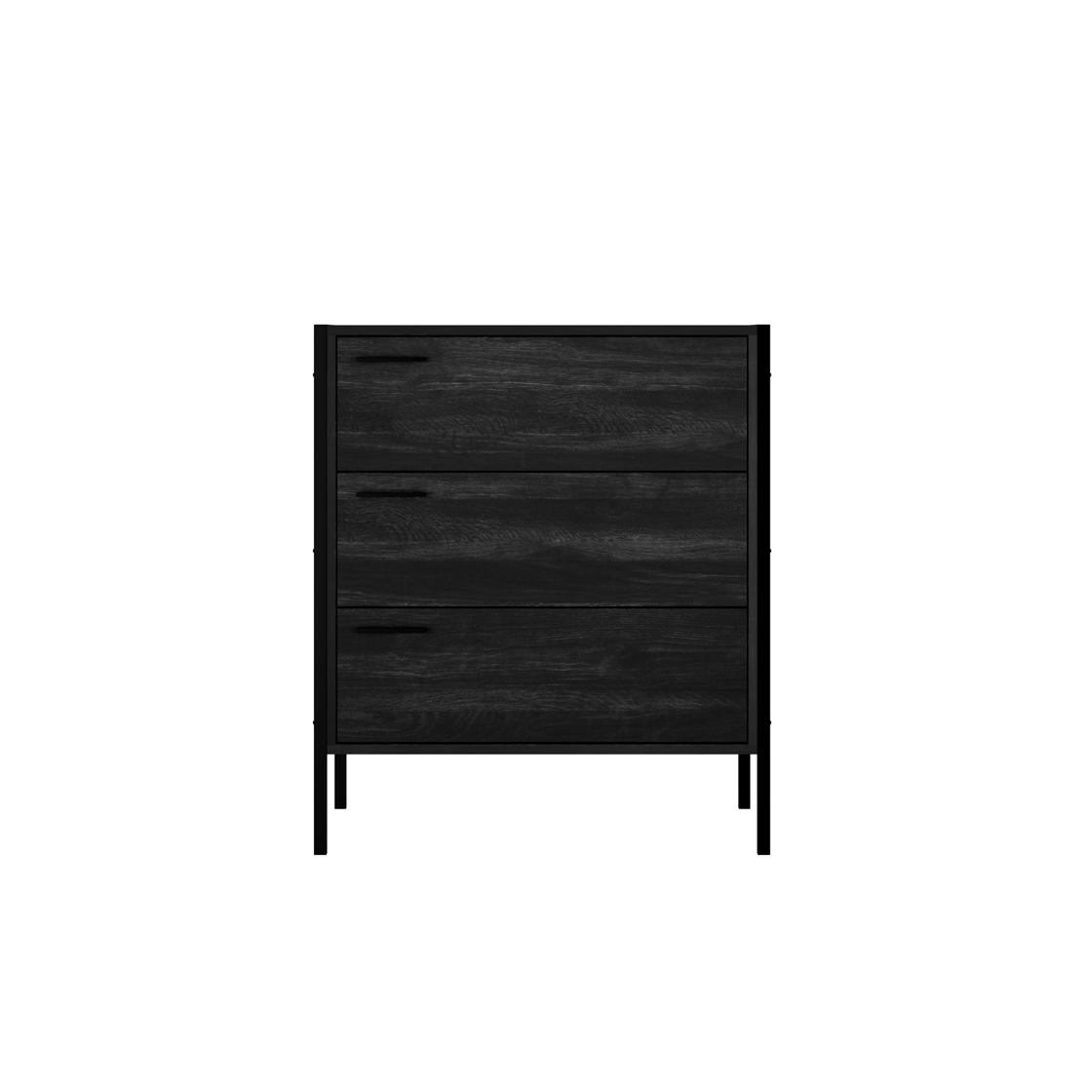 Hoxton 3 Drawer Chest - Wood Velvet