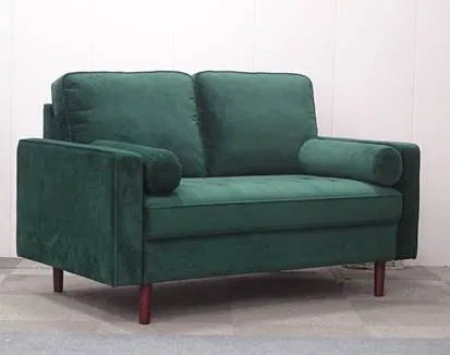 Julian Bowen Henley 2 Seater Sofa With Bolsters - Wood Velvet