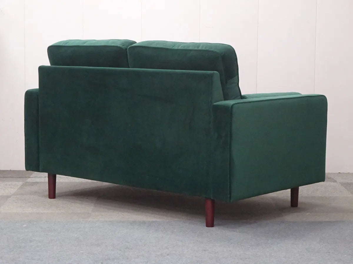Julian Bowen Henley 2 Seater Sofa With Bolsters - Wood Velvet