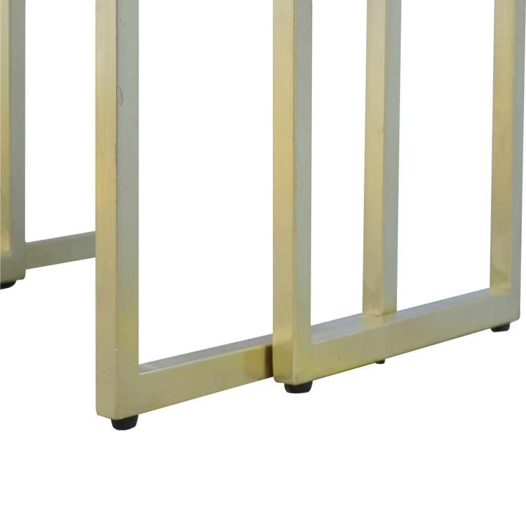 Chunky Gold Table Set of 3 - Wood Velvet