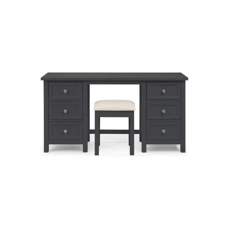 Maine Dressing Stool - Wood Velvet