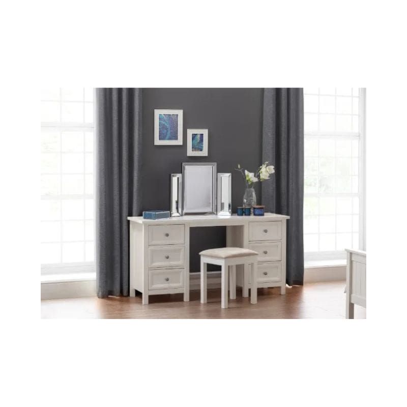 Maine Dressing Stool - Wood Velvet