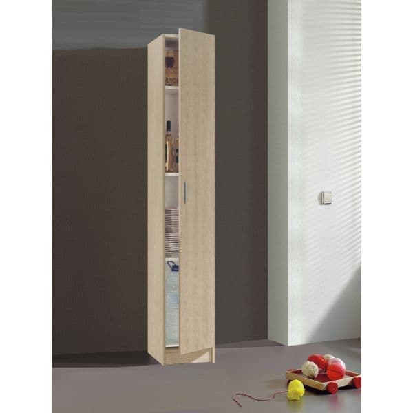 Multi Purpose Oak Narrow Storage Cupboard - Wood Velvet