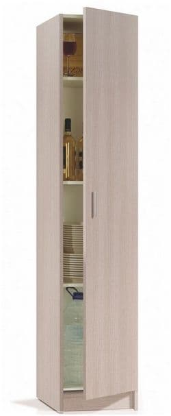 Multi Purpose Oak Narrow Storage Cupboard - Wood Velvet