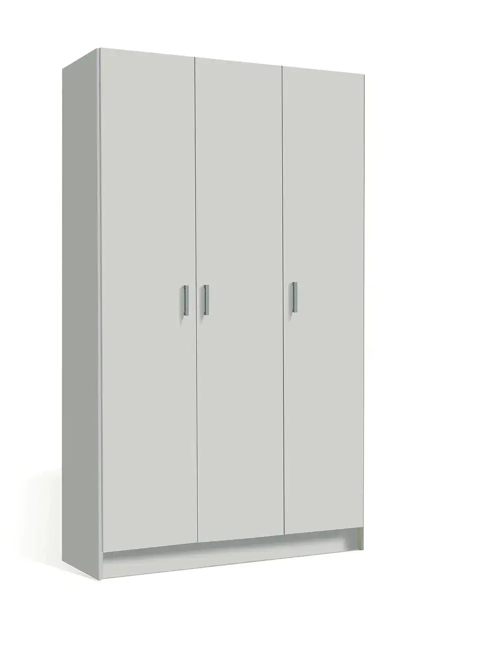 Multi Purpose White Wide Storage Cupboard 3 Door - Wood Velvet