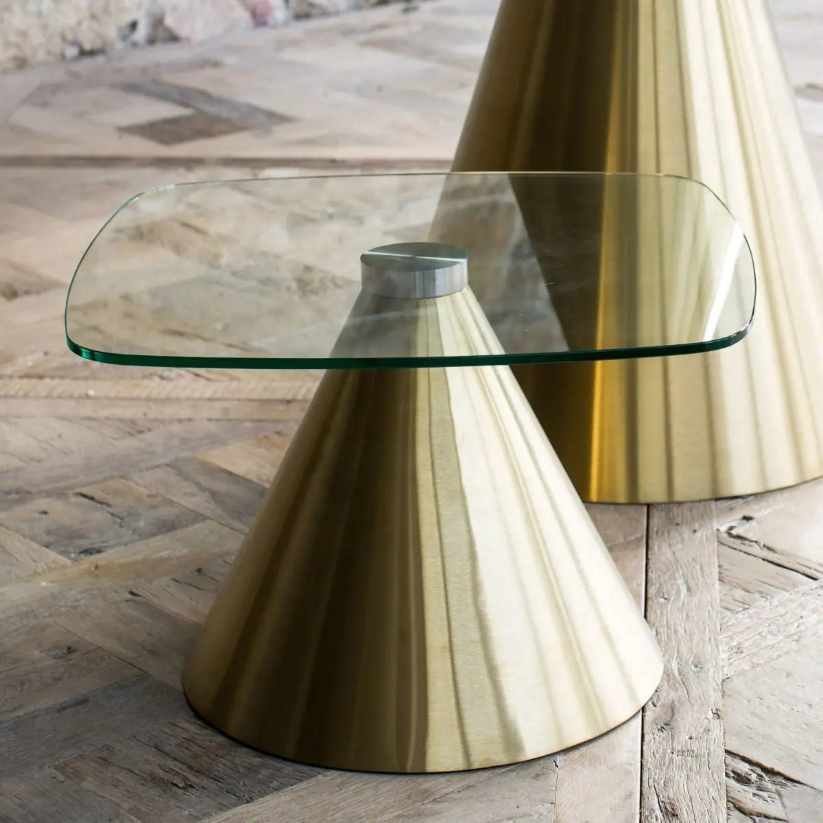 Oscar Square Side Tables By Gillmore - Wood Velvet