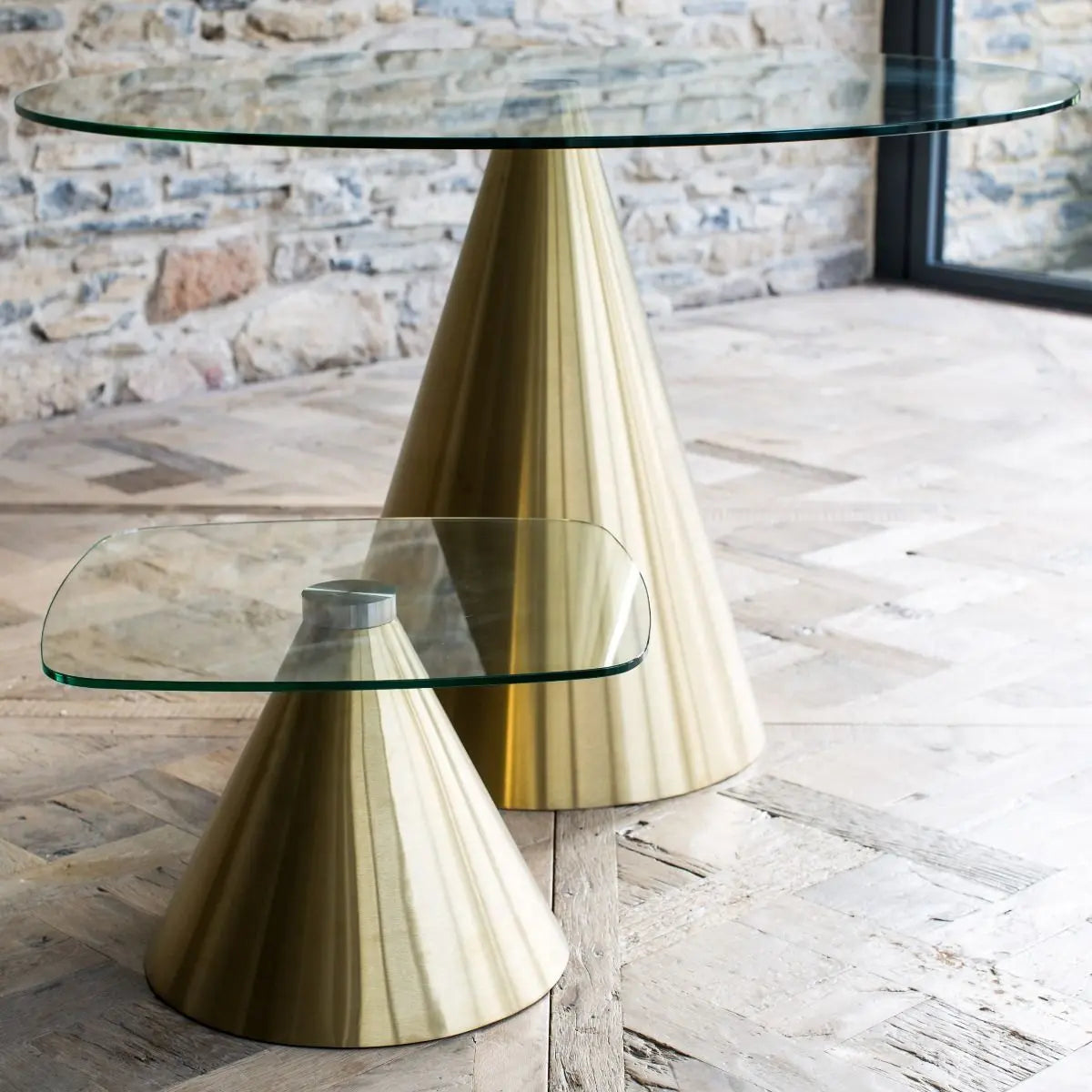 Oscar Square Side Tables By Gillmore - Wood Velvet