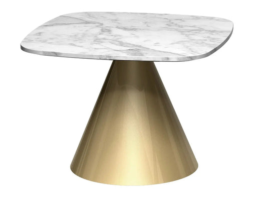 Oscar Square Marble Side Tables By Gillmore - Wood Velvet