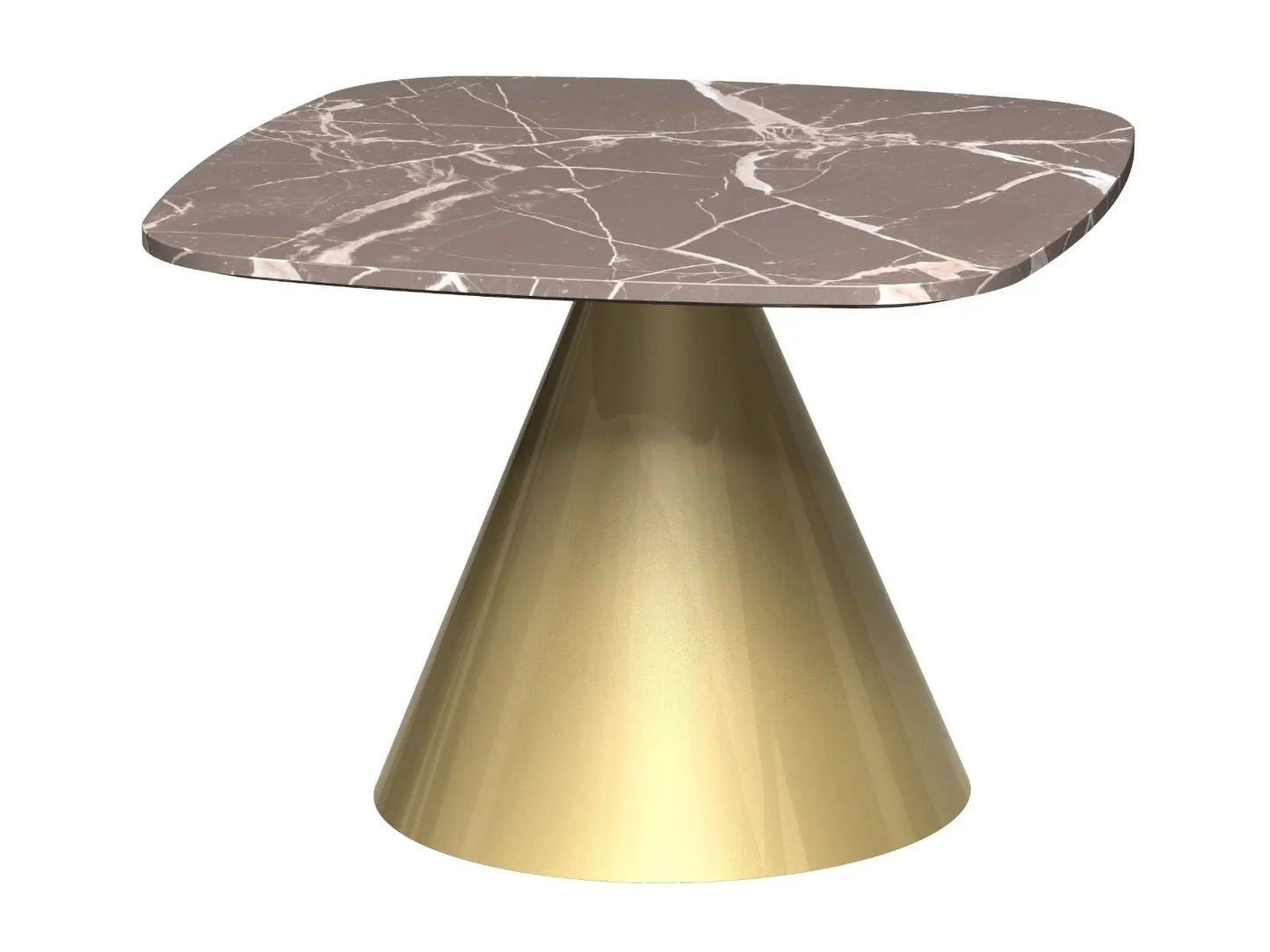 Oscar Square Marble Side Tables By Gillmore - Wood Velvet