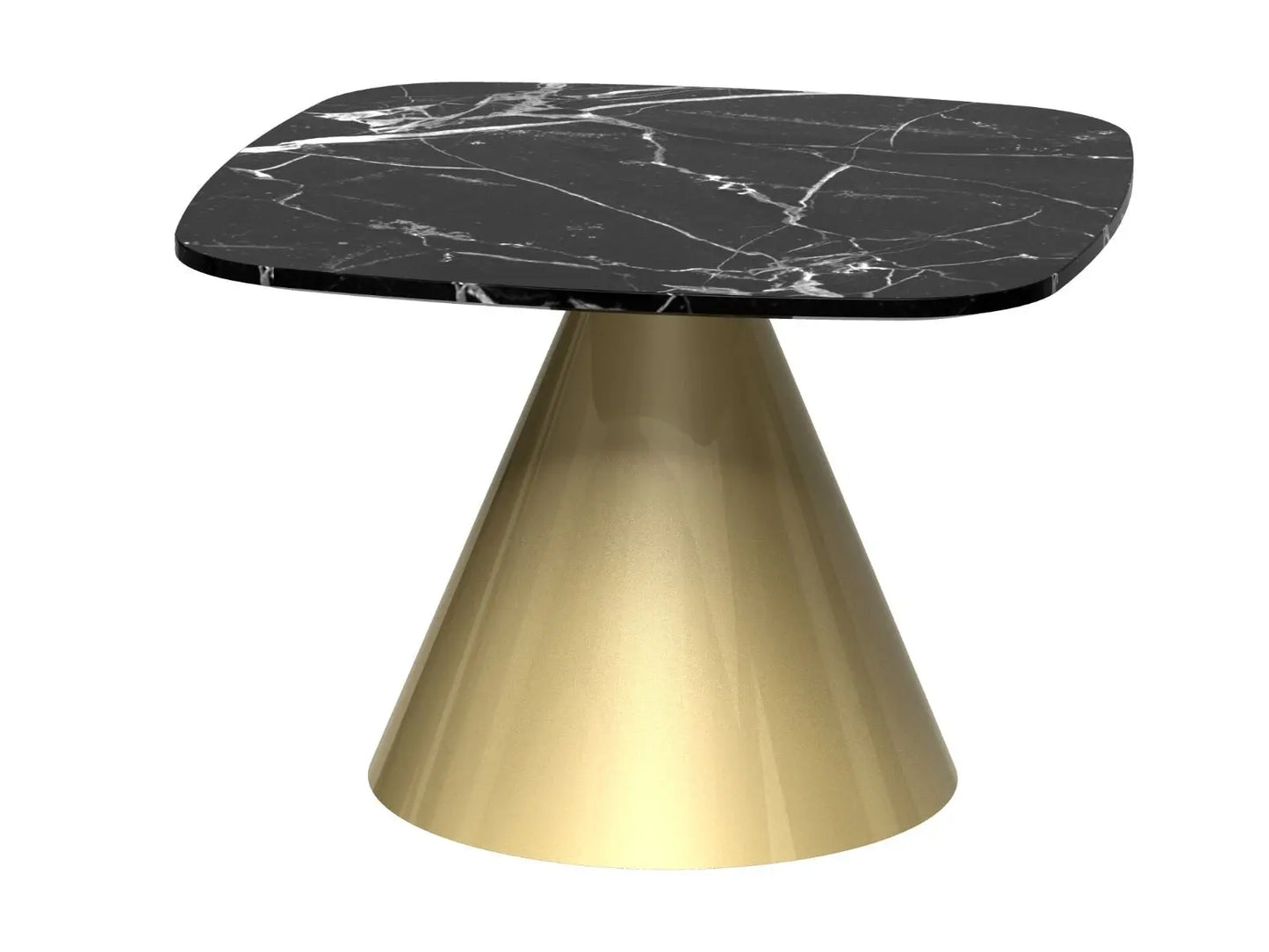 Oscar Square Marble Side Tables By Gillmore - Wood Velvet
