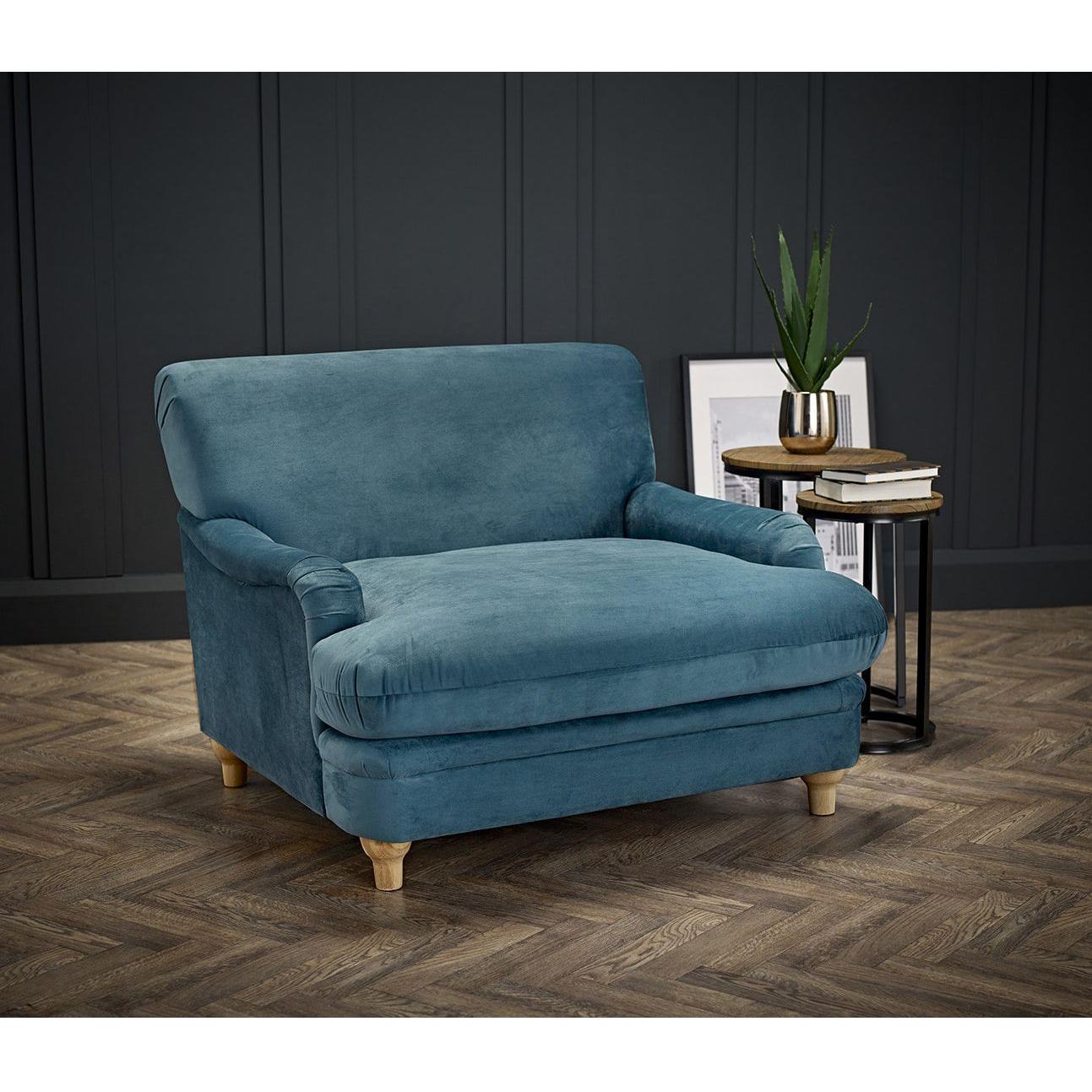 Plumpton Chic Chair - Wood Velvet