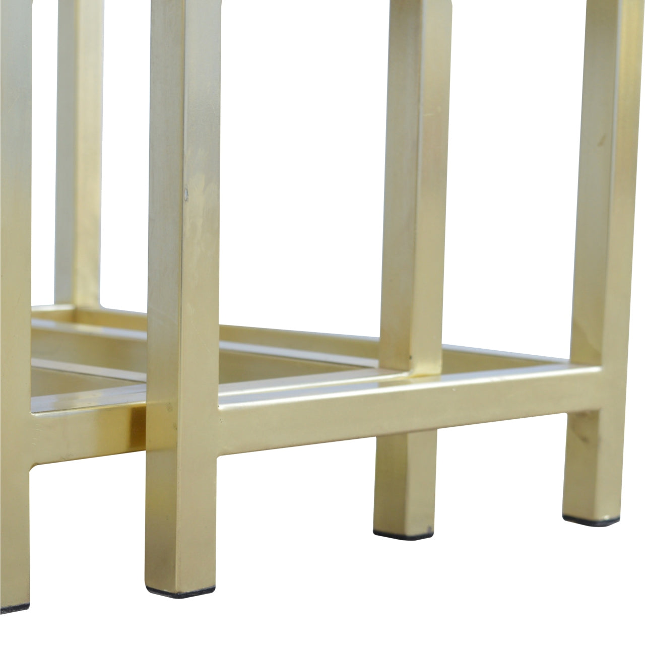 Chunky Gold Stool Set of 3 - Wood Velvet