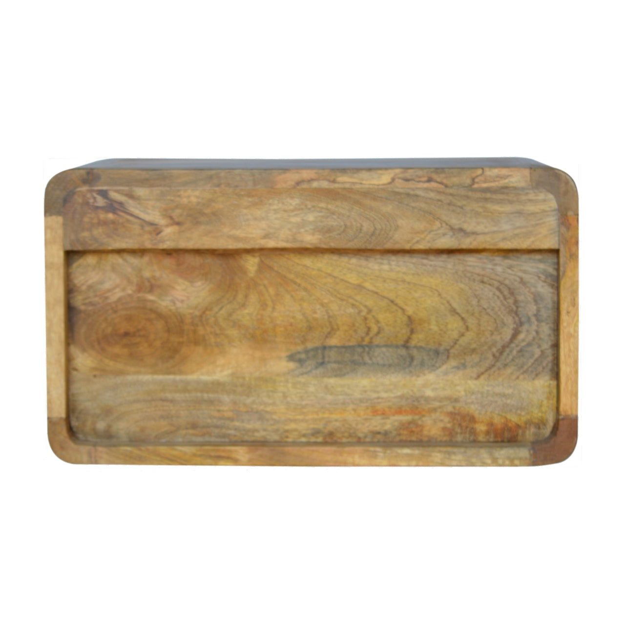 Floating Open Slot 1-Drawer Bedside Unit - Wood Velvet