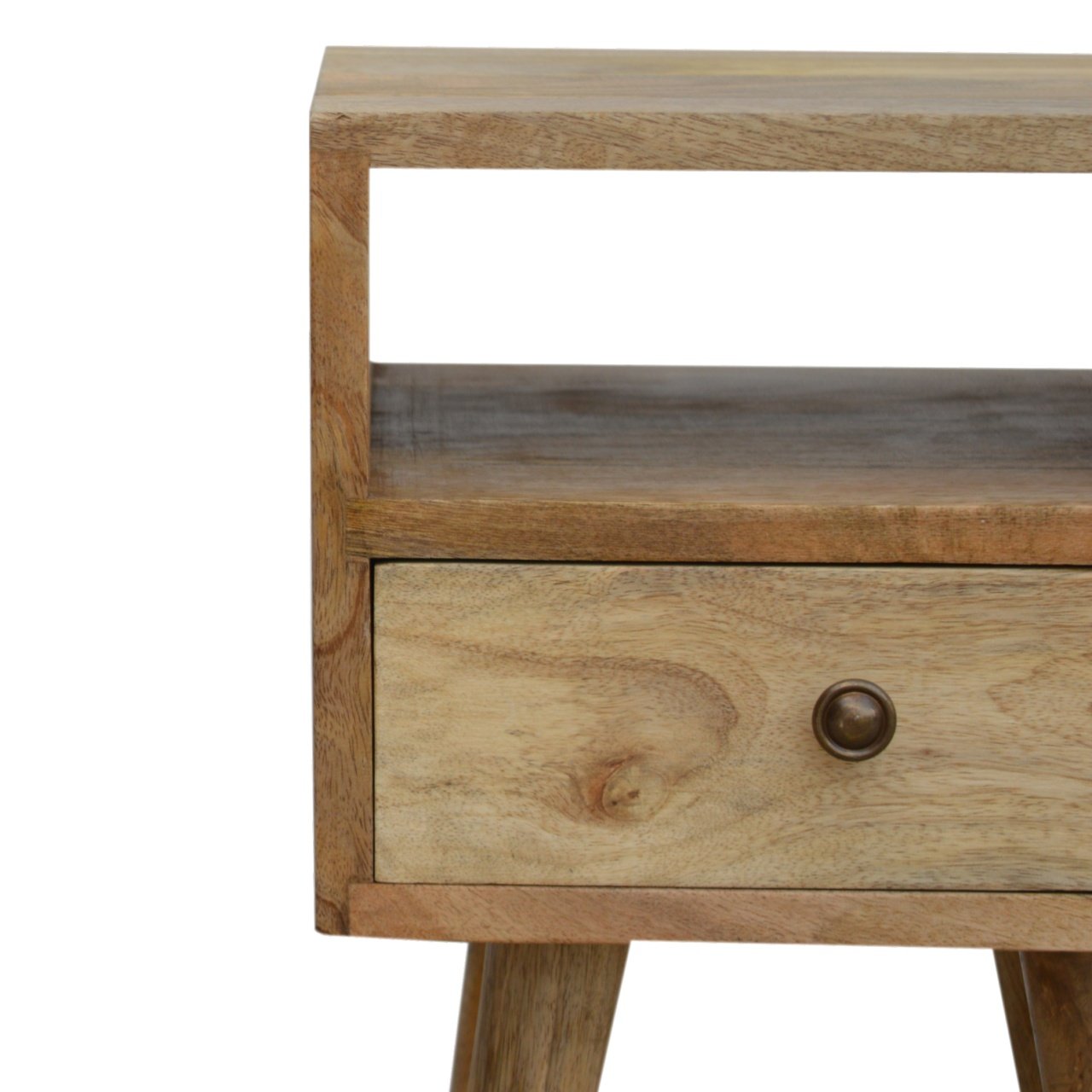 Mini Oak Bedside Table - Wood Velvet