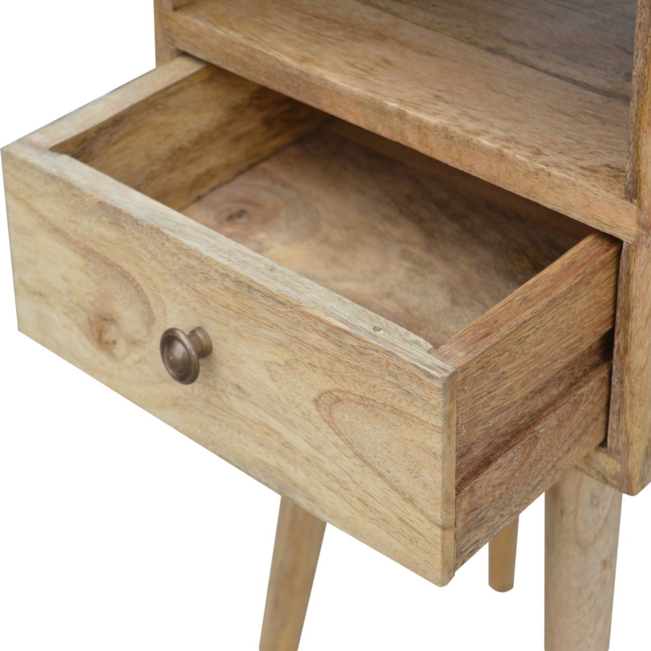Mini Oak Bedside Table - Wood Velvet
