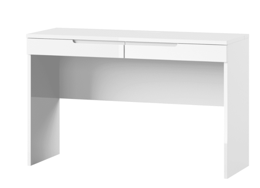 Santino White Gloss 2 Drawer Dressing Table S31 - Wood Velvet