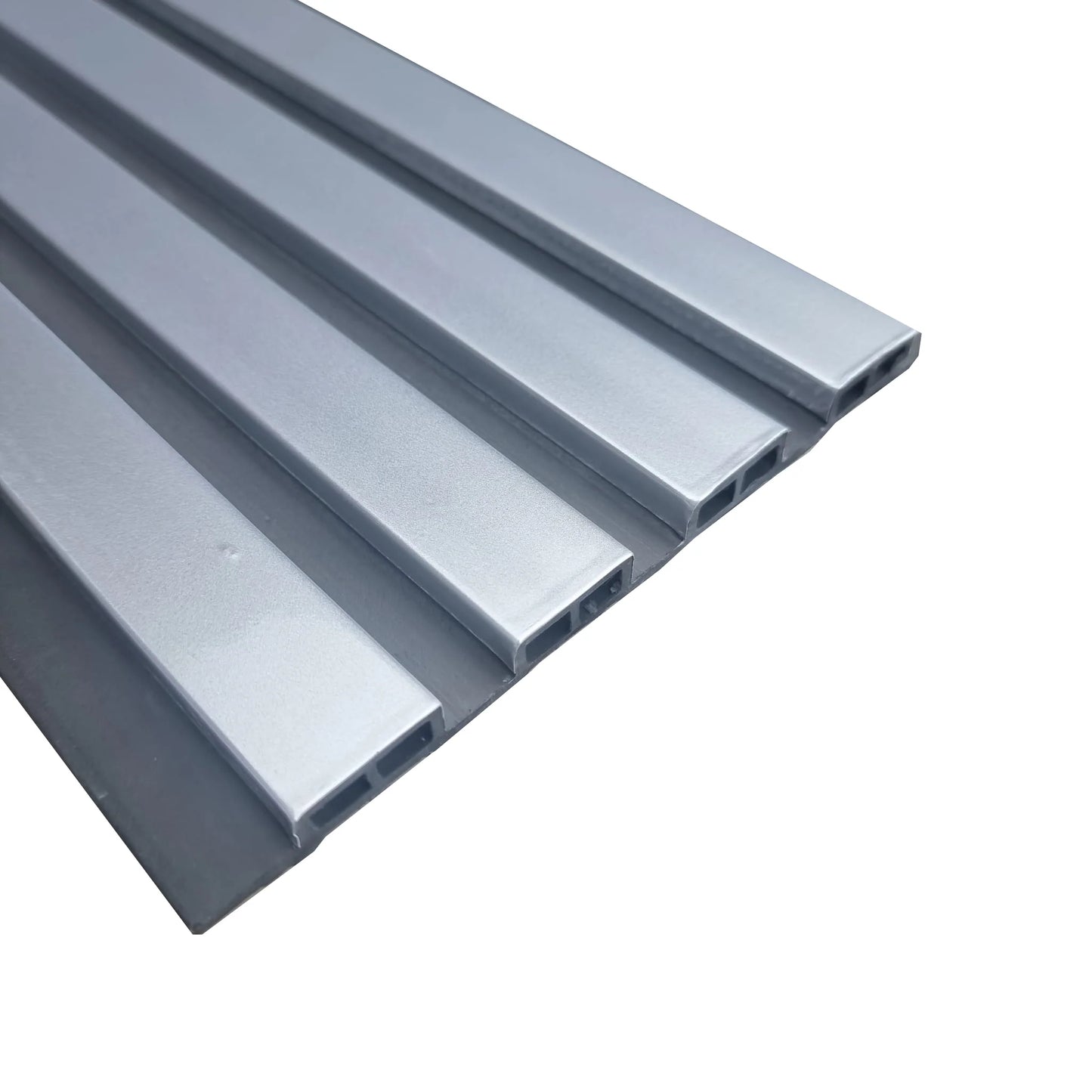 Wood Effect Slatted Wall Panels - Black/Chrome - Wood Velvet