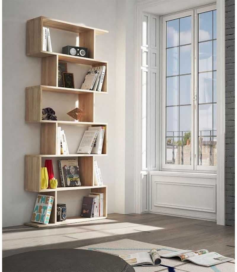 Zing Oak Effect Bookcase - Wood Velvet