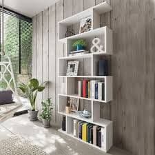 Zing White Gloss Bookcase - Wood Velvet