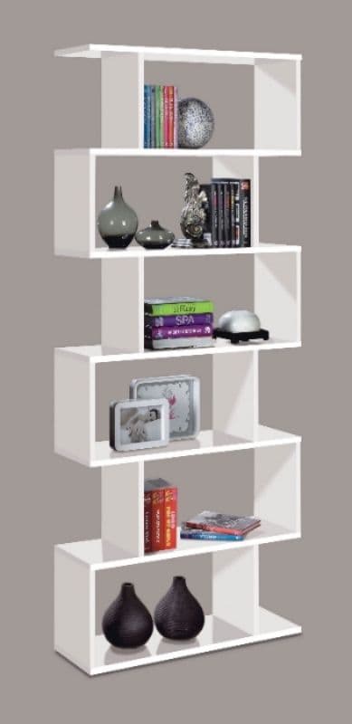 Zing White Gloss Bookcase - Wood Velvet