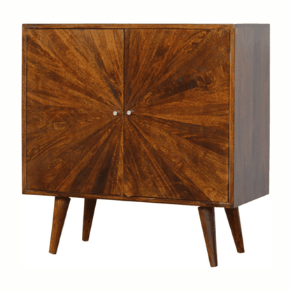 Solid Mango Wood Sunrise Cabinet In Warm Chestnut | Artisan Range | Wood Velvet