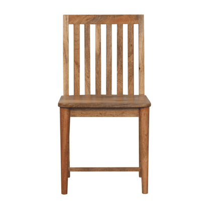 Crafted Solid Mango Wood Dining Chair | Japanese design | Artisan Range | Wood Velvet