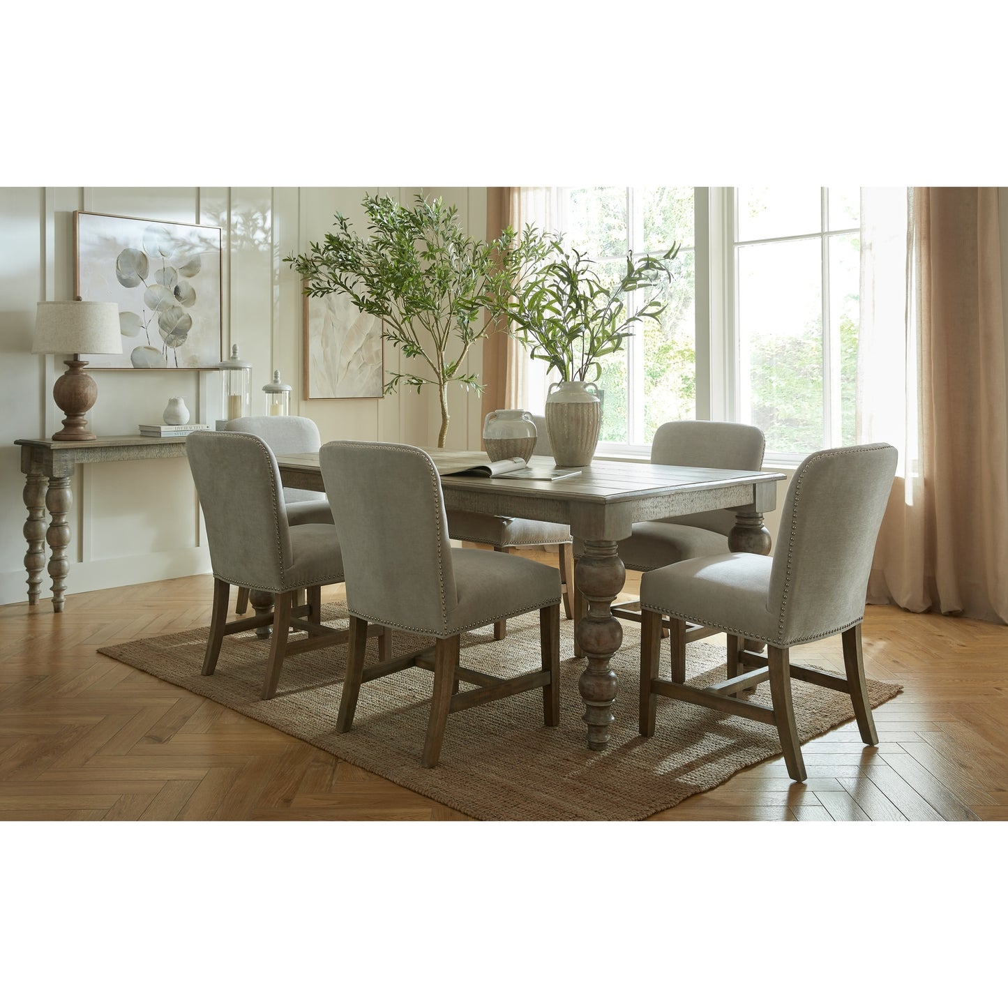 British Design Solid Mango Wood Rectangular Dining Table | Rutland Collection | Hill Interiors |