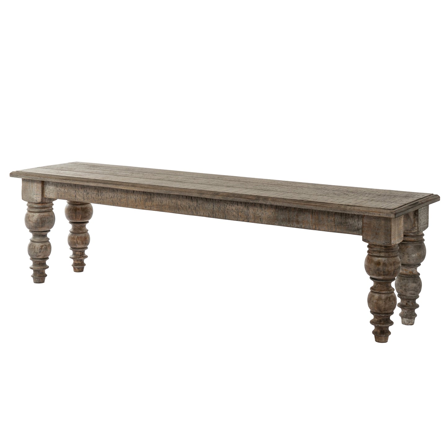 British Design Solid Mango Wood Dining Bench | Rutland Collection | Hill Interiors |