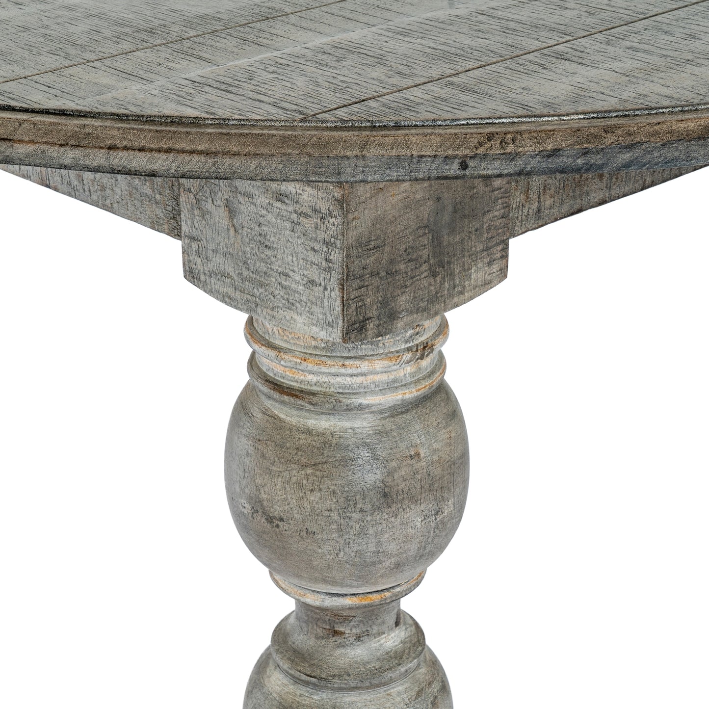 Crafted Solid Mango Wood Round Dining Table | Rutland Collection | Hill Interiors |