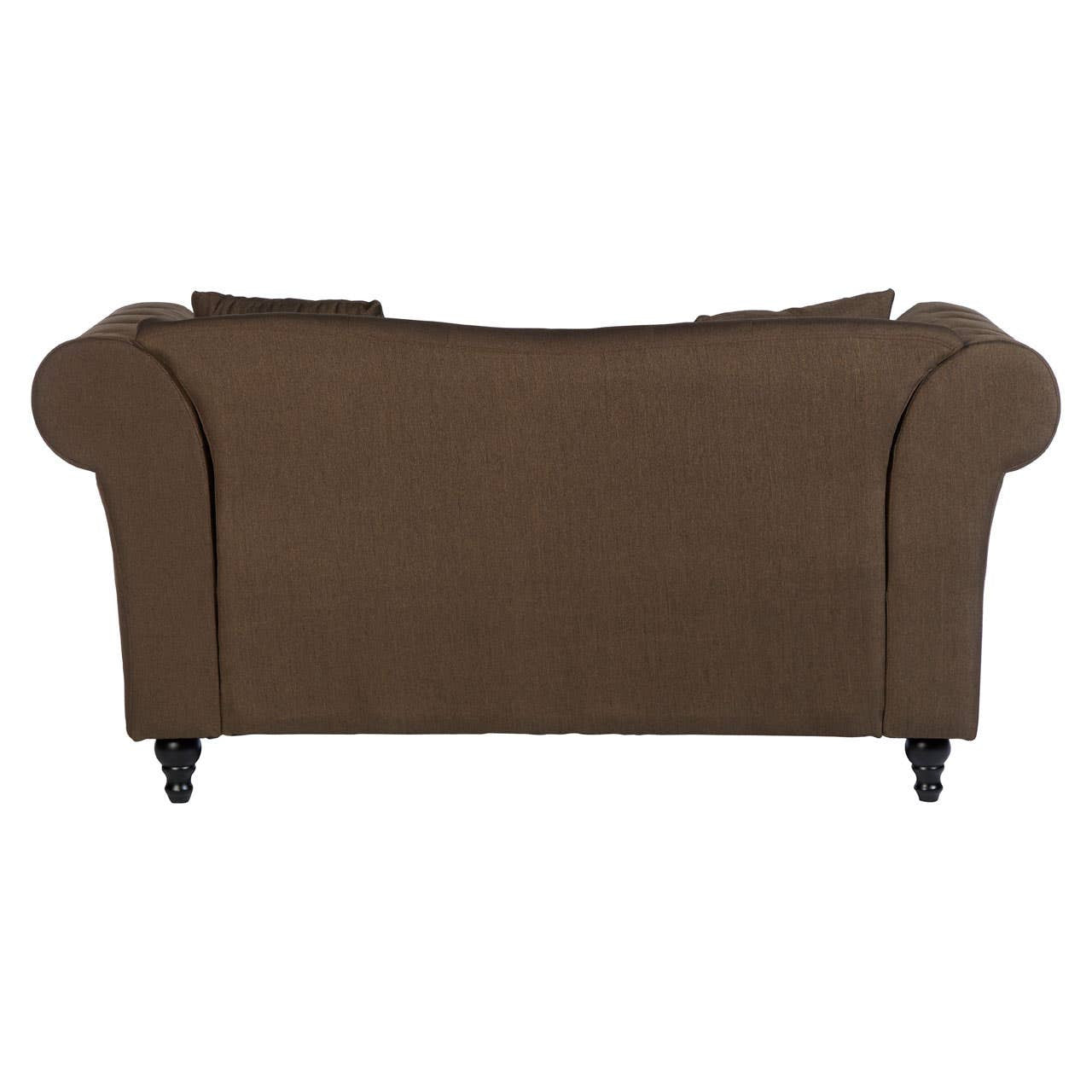 2 Seater Classic Chesterfield Sofa In Fable Brown | Wood Velvet - Wood Velvet