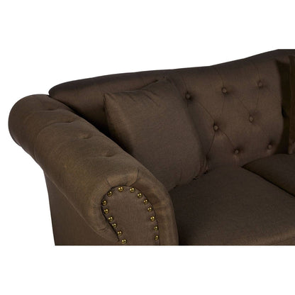 2 Seater Classic Chesterfield Sofa In Fable Brown | Wood Velvet - Wood Velvet