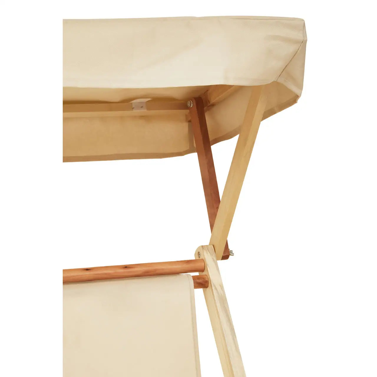Adjustable Weather Resistant Sun Lounger In Au Naturelle | Quebec - Wood Velvet