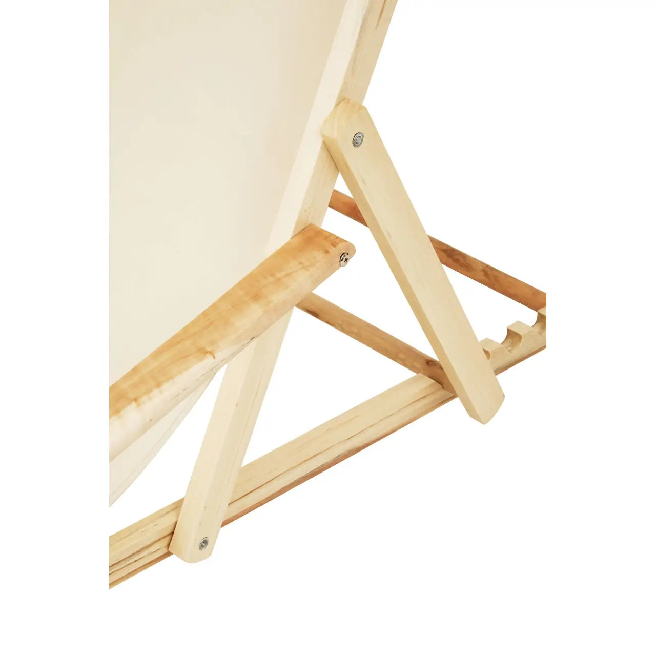 Adjustable Weather Resistant Sun Lounger In Au Naturelle | Quebec - Wood Velvet