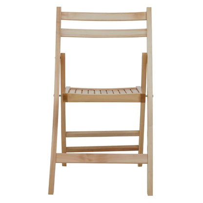 Adjustable Folding Chair In Natural Finish | Quebec - Wood Velvet