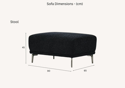 Luxury Black Boucle Fabric Sofa Range | Albany | Furnish365 - Wood Velvet