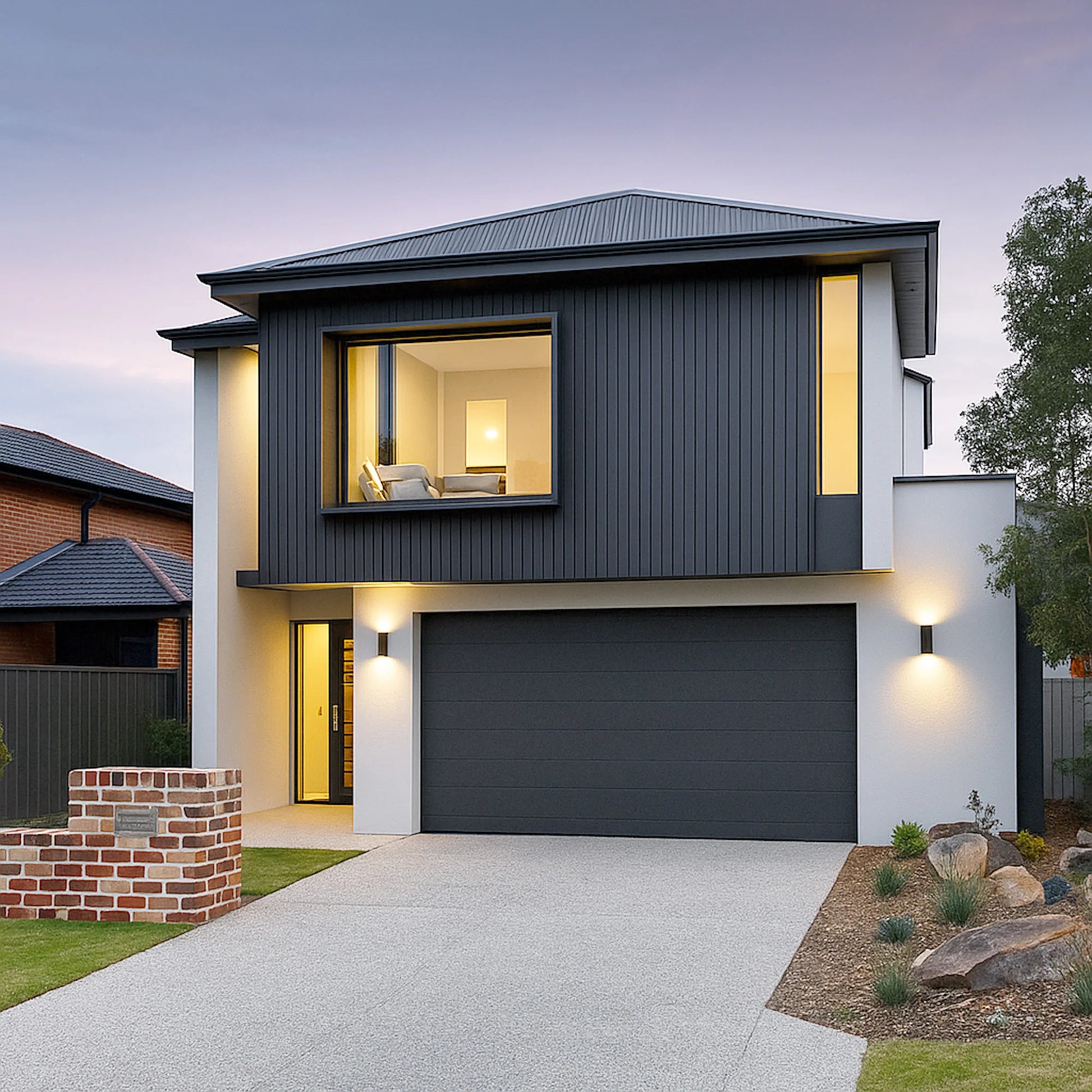Eco-Exterior Slatted Composite Wall Panels | 2 Panel Pack - Wood Velvet