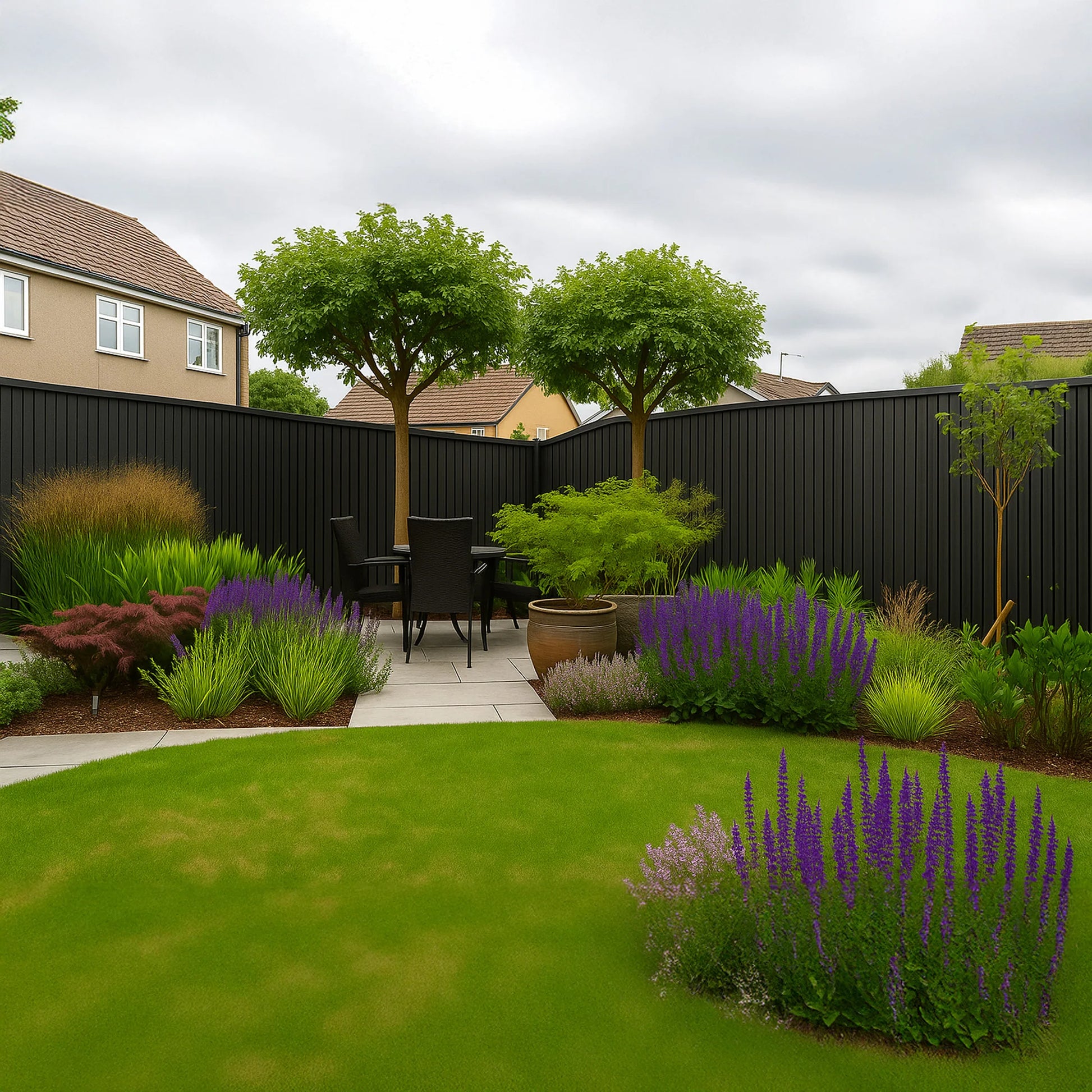 Eco-Exterior Slatted Composite Wall Panels | 2 Panel Pack - Wood Velvet