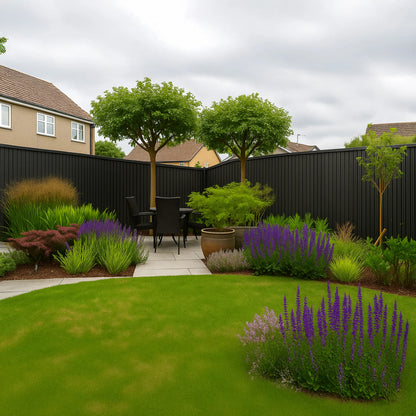 Eco-Exterior Slatted Composite Wall Panels | 2 Panel Pack - Wood Velvet