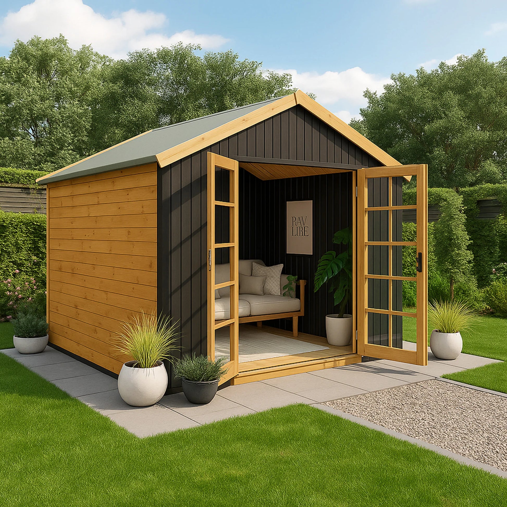 Eco-Exterior Slatted Composite Wall Panels | 2 Panel Pack - Wood Velvet