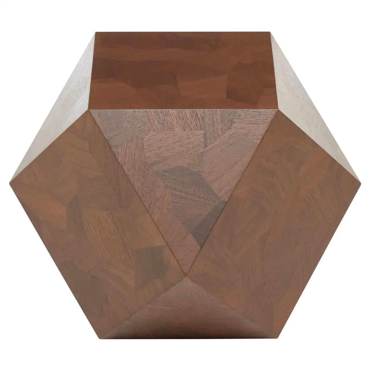 Geo Accent Side Table | Natural Walnut
