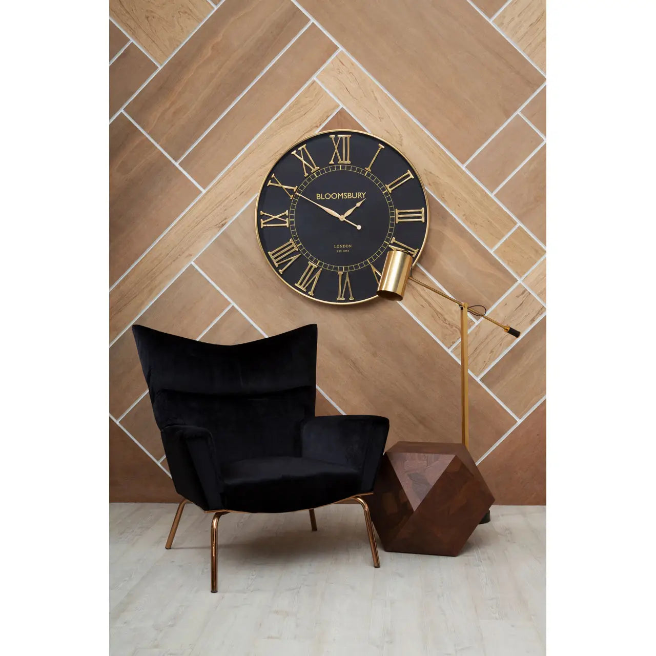 Geo Accent Side Table | Natural Walnut