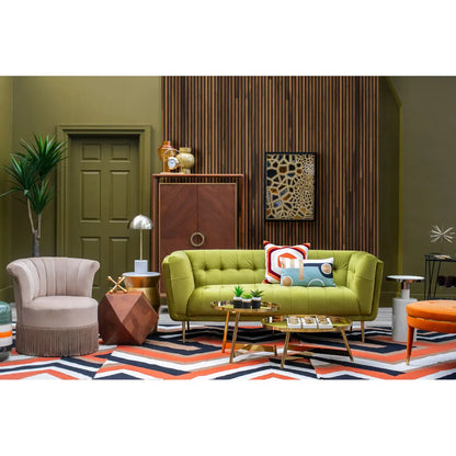 Geo Accent Side Table | Natural Walnut