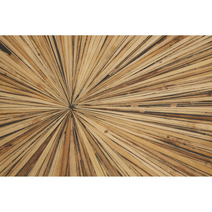 Ebony Accent Bamboo Console Table | Burst Feature Design