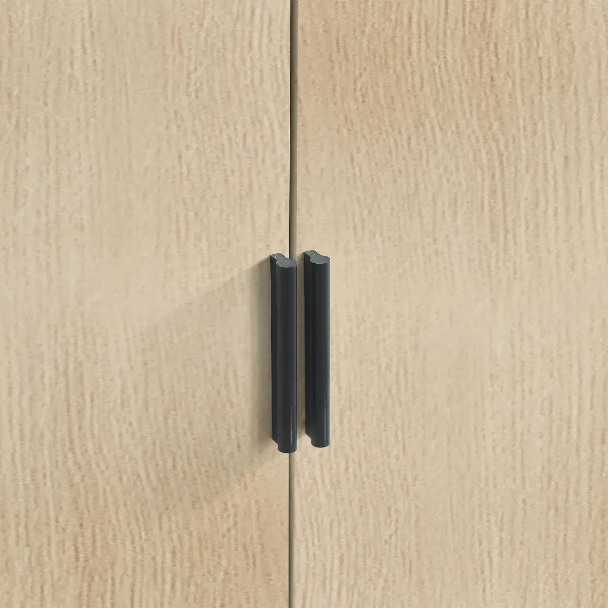 Julian Bowen 2 Door Wardrobe In White & Oak Accents | Alba - Wood Velvet