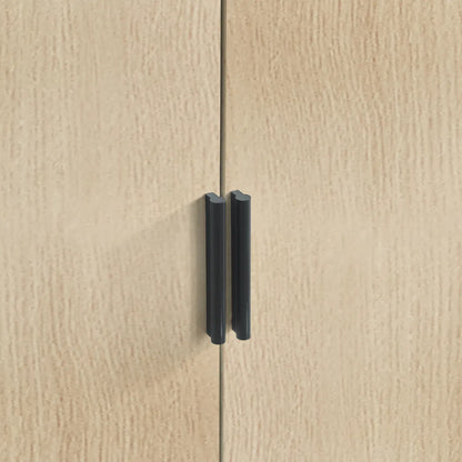 Julian Bowen 2 Door Wardrobe In White & Oak Accents | Alba - Wood Velvet